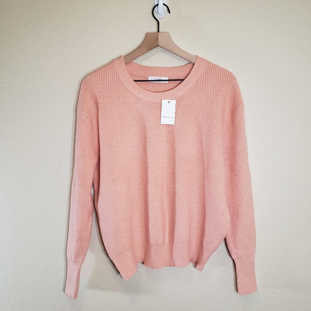 Elodie Pink Pullover Knit Sweater